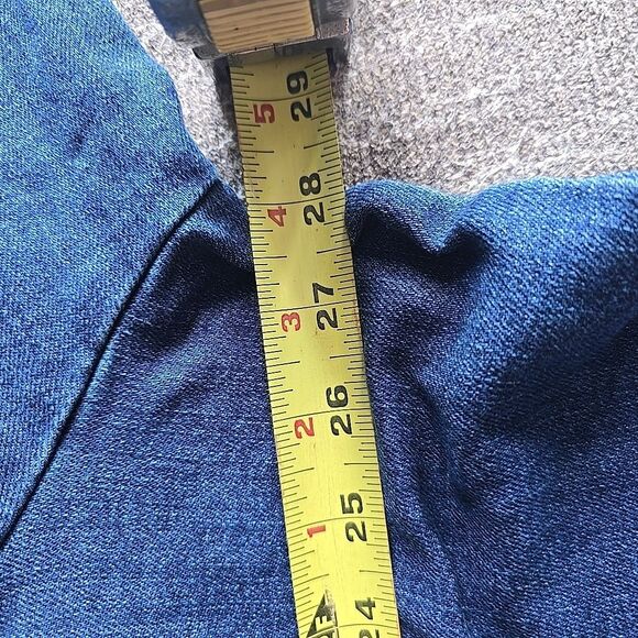 I.N.C. International Concepts Puff-Sleeve Denim Blazer 4X Jeans Jacket Womens - Picture 7 of 8